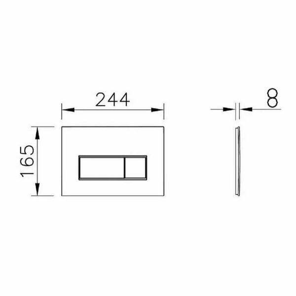 Клавиша смыва Vitra Root Square 740-2395